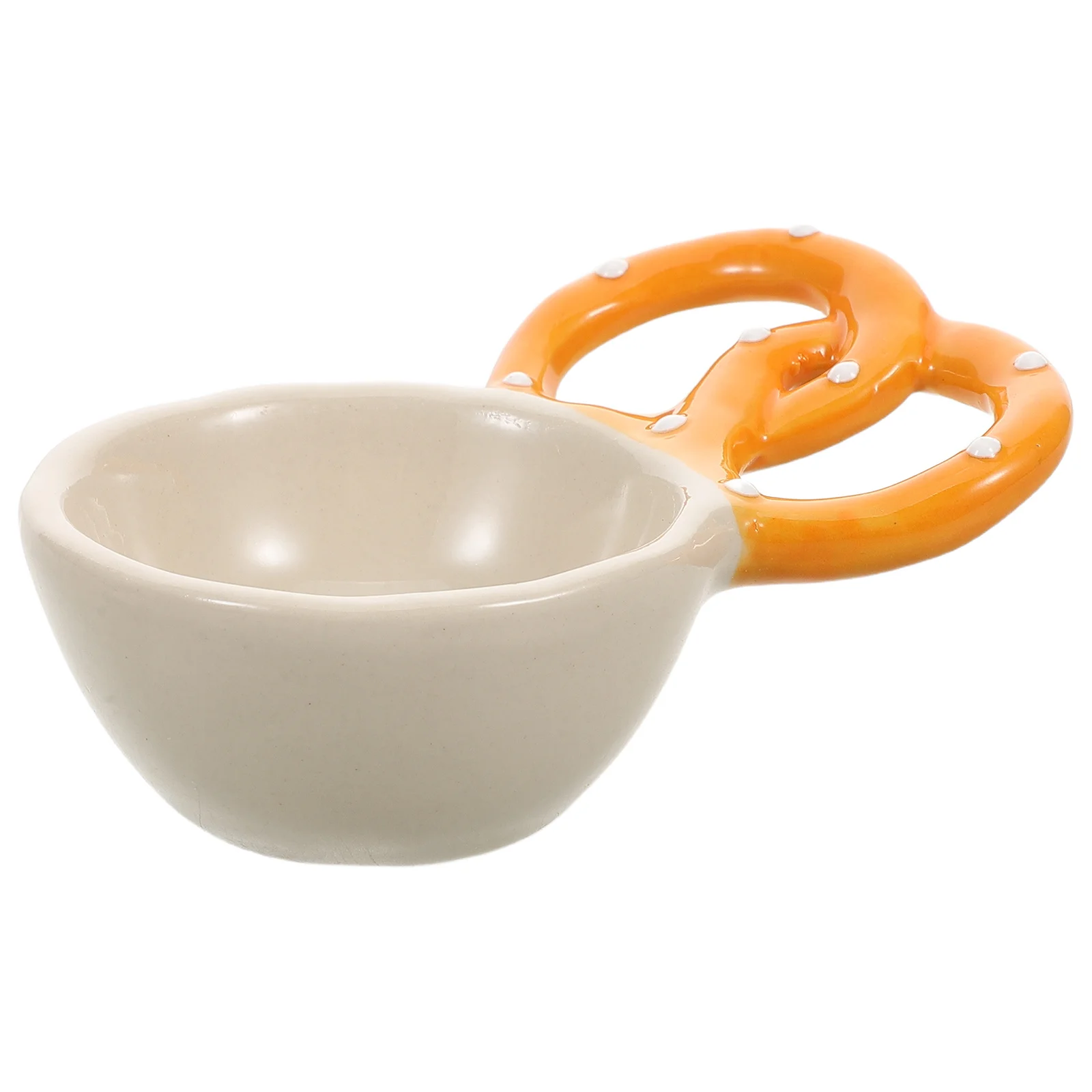 

Ceramic Dipping Sauce Bowl Small Condiment Bowl Handle Designed for Dining Restaurant Soy Sauce Snack Storage Dish