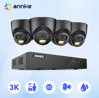 ANNKE 3K 6MP Ultra HD POE Video Surveillance System 8CH NVR Recorder 3K Security Cameras CCTV Kit Smart Dual Lights Ip camera