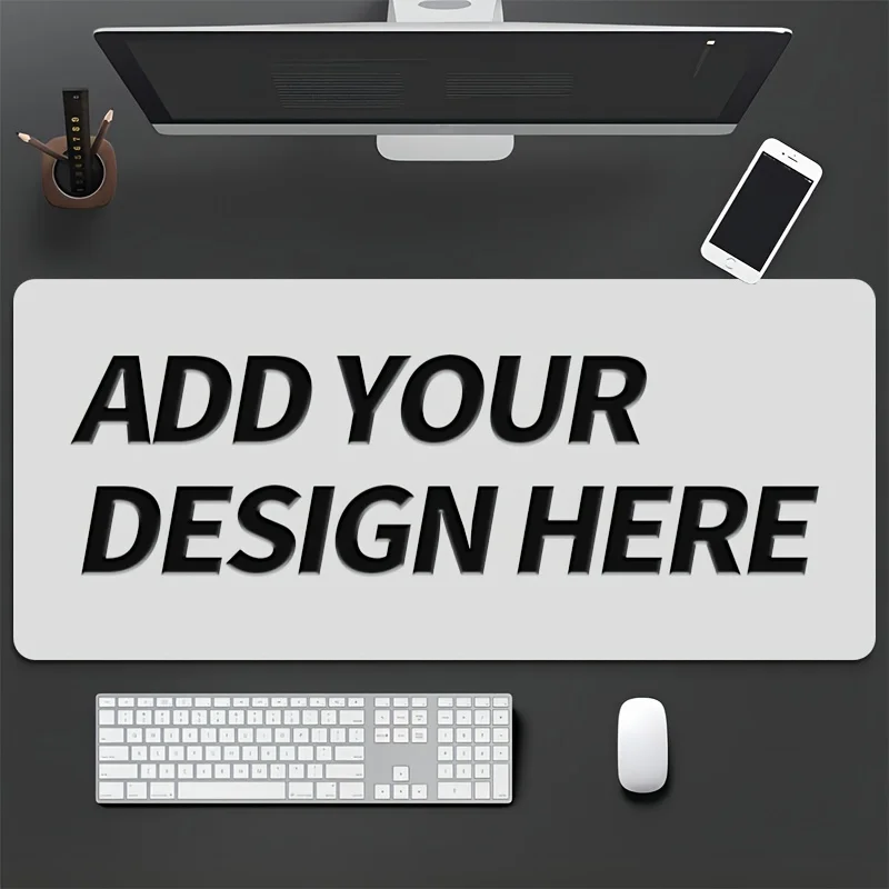 Custom Design Mouse Pad Personalized Picture Customized Large Desk Mat Anti‑Slip Rubber Mousepad for PC Laptop Game Work Gift