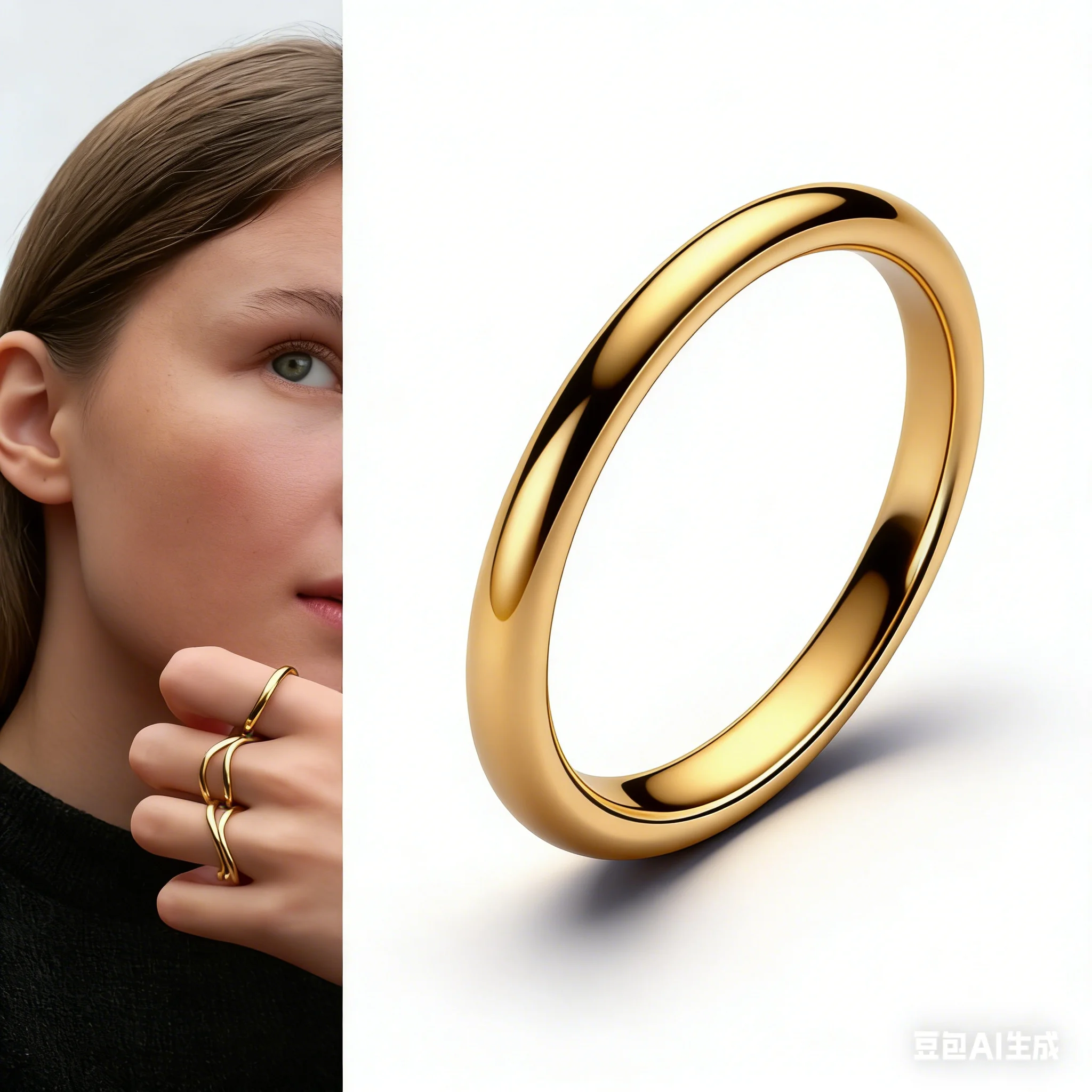 

Fashion 925 Sterling Silver Organically Shaped Stacking Rings&Heart&Two-tone Entwined Bands Ring Hot Selling Gift Jewely