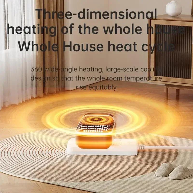 Wall Outlet Heater Plug-in Portable Household Electric Warmer Small Bathroom Heating Fans Home Heater with Remote Control