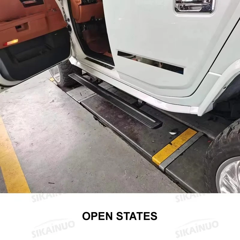 Side bar Electric Retractable Foot Pedals Automatic Design Hummer H2 Aluminium Running Board Automatic Footrest