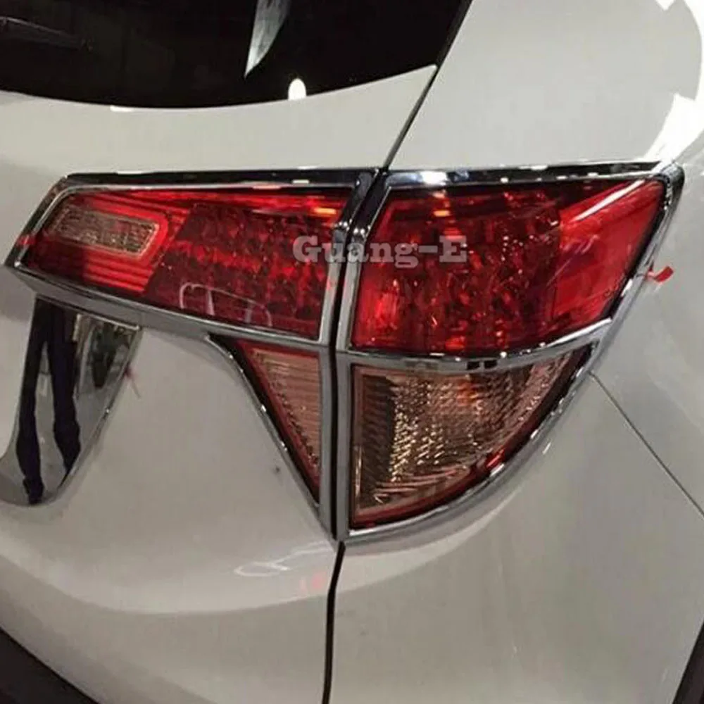 

Car Body Rear Tail Back Light Lamp Frame Sticker Chrome ABS Trim Panel Molding For Honda HR-V HRV Vezel 2014 2015 2016 2017 2018