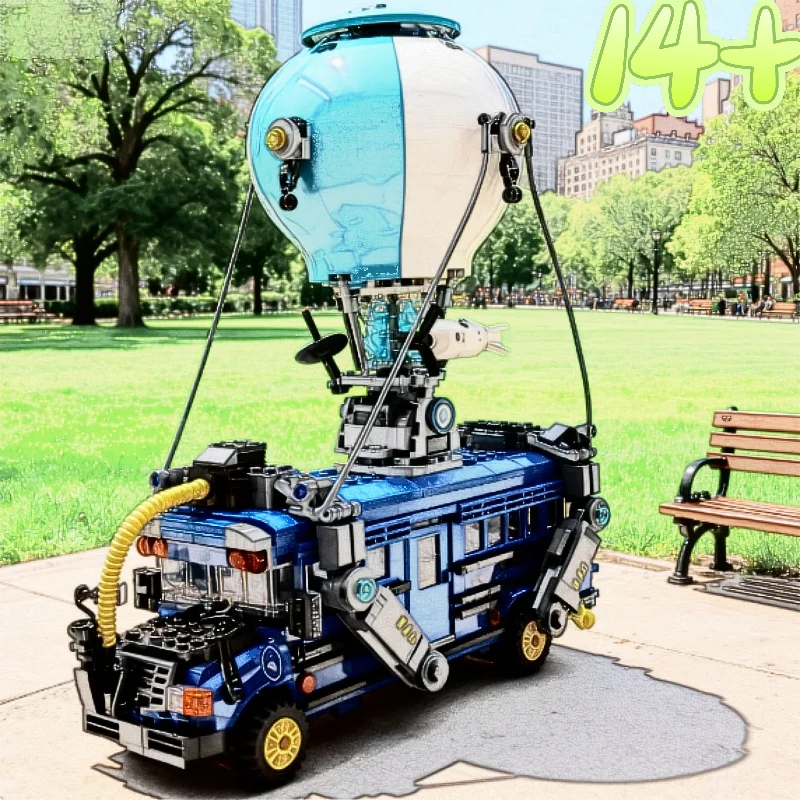 2026 New 954pcs Moc Battle Bus Building Blocks Educational Combat Vehicle Assembly Model Creative Desktop Birthday Gifts