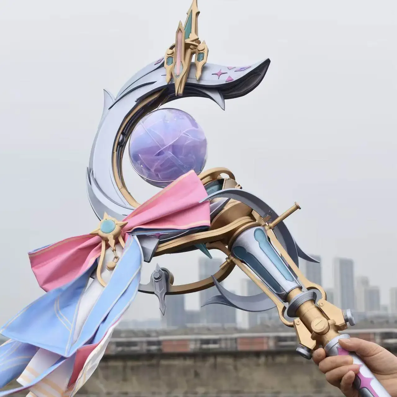 Denia Luminous Staff Prop Game Wuthering Waves Cosplay Prop Game Character for Halloween Party Stage Performance Show