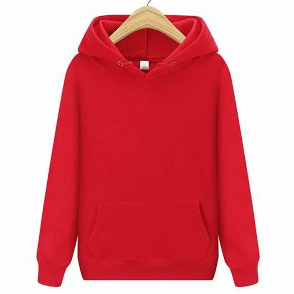 

Classic autumn fashion hooded sweatshirt - Comfortable casual top - Solid color hooded shirt - Customizable from images availabl