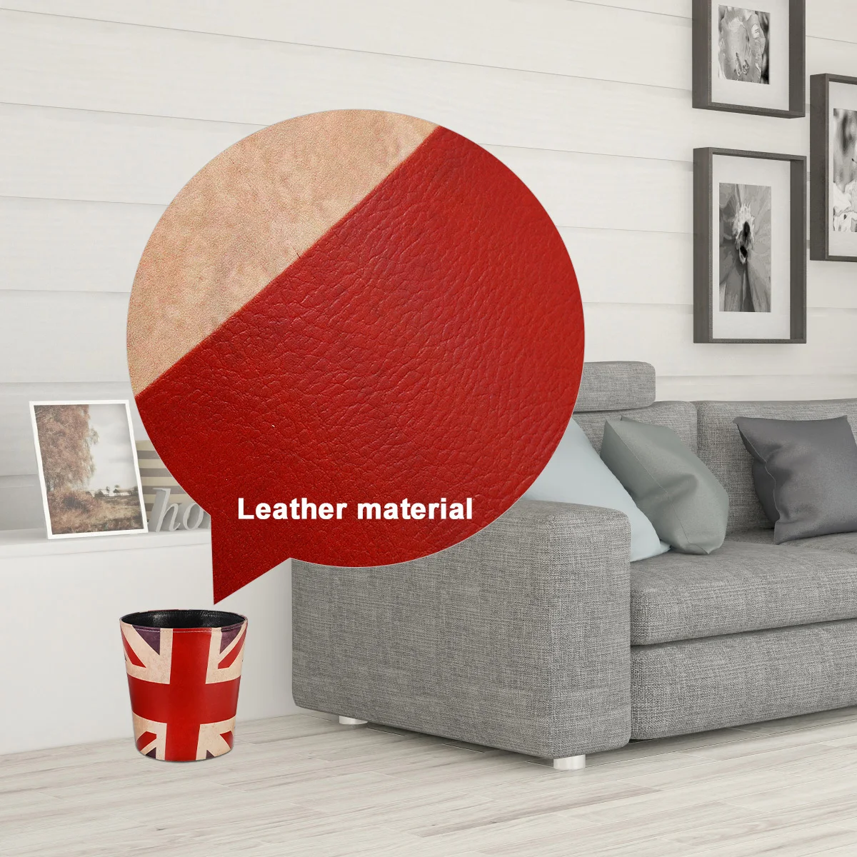 

1pc Retro Trash Can For Home Office Bedroom Study Waste Container Basket Storage Bin Vintage Garbage Wastebasket