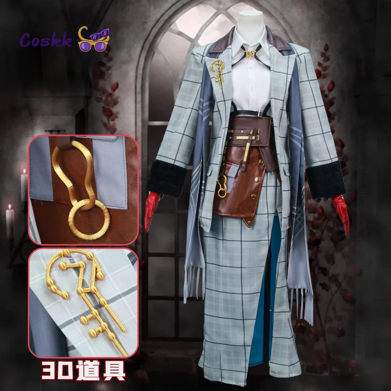 Game Path to Nowhere‌ Hilda Cosplay Costume Plaid Suit Dress Uniform Women Halloween Carnival Party Play Role Clothes