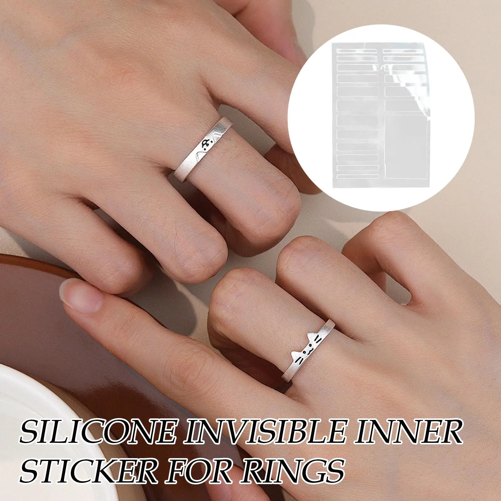 Invisible Silicone Ring Inserts, 19Pcs Set for Size Adjusting