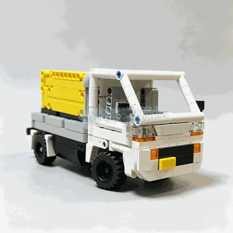 NEW 506PCS Compact Japanese Style Flatbed Utility Truck Building Blocks Vehicle Model DIY Assembly Set Road Transport Toy Gift