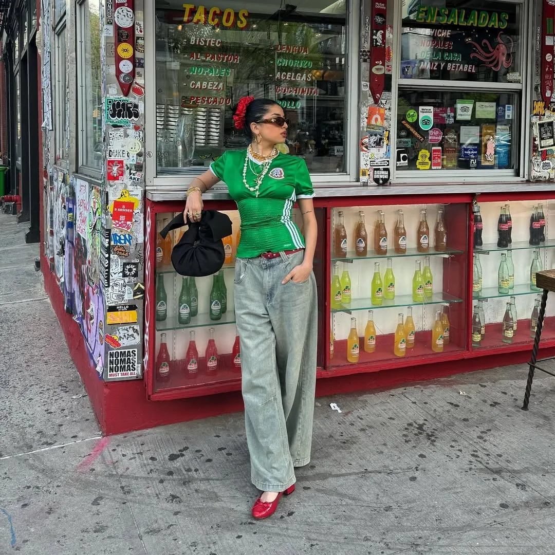 

Y2K clothes summer female letter printing beautiful green T-shirt street coat Gothic Harajuku leisure slim T-shirt