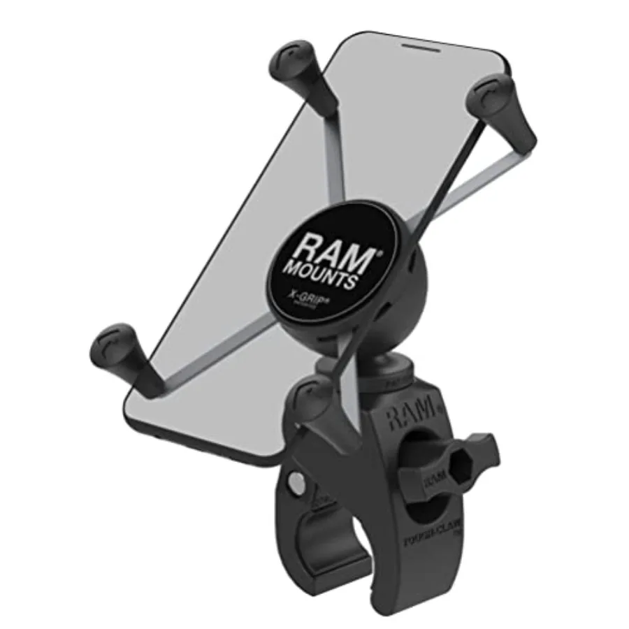 

Крепление для телефона X-Grip Large с технологией RAM Snap-Link Tough-Claw RAM-HOL-UN10-400U для мотоциклов, квадроциклов/UTV и велосипедов, прочное, регулируемое, надежное крепление