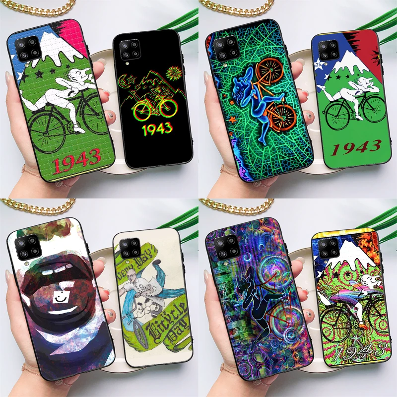 LSD Albert Hofmann Bicycle Day Case For Samsung Galaxy A54 A34 A53 A13 A32 A52 A14 A51 A71 A23 A33 A73 A12 A22 A21S Coque