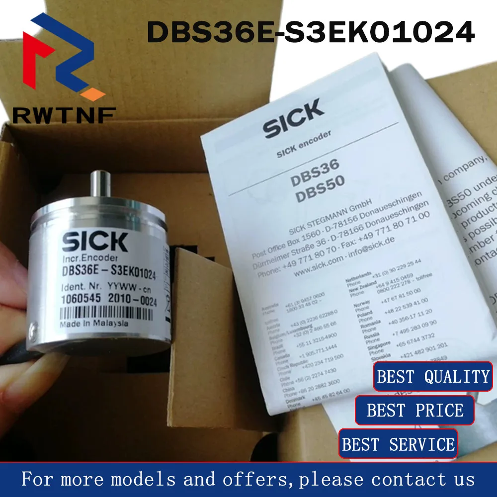 Brand New Genuine DBS36E-S3EK01024 SICK Order No. 1060545 Solid Shaft Encoder,100% original warehouse stock