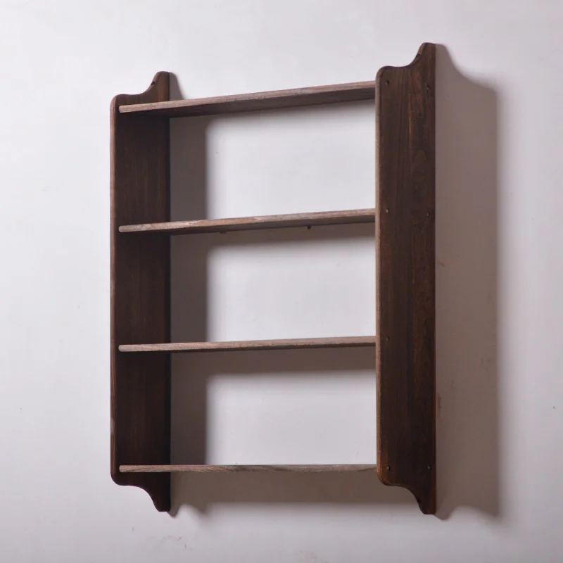 Bookshelf Shelf Display Shelf Solid Wood Simple Multi-layer Combination Simple Wall Hanging Wall Hanging, Wall Log Student