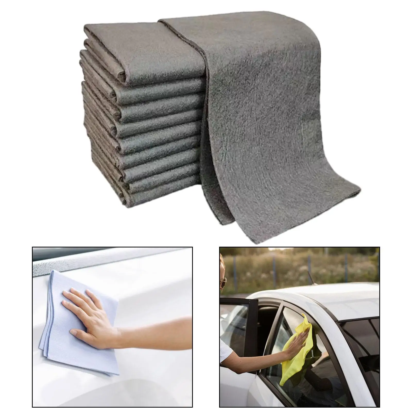 10x Microfiber Cleaning Cloth Multipurpose Streak Free Lint Free Cloth Car Wash Cloth for Office Cars Home Mirrors House