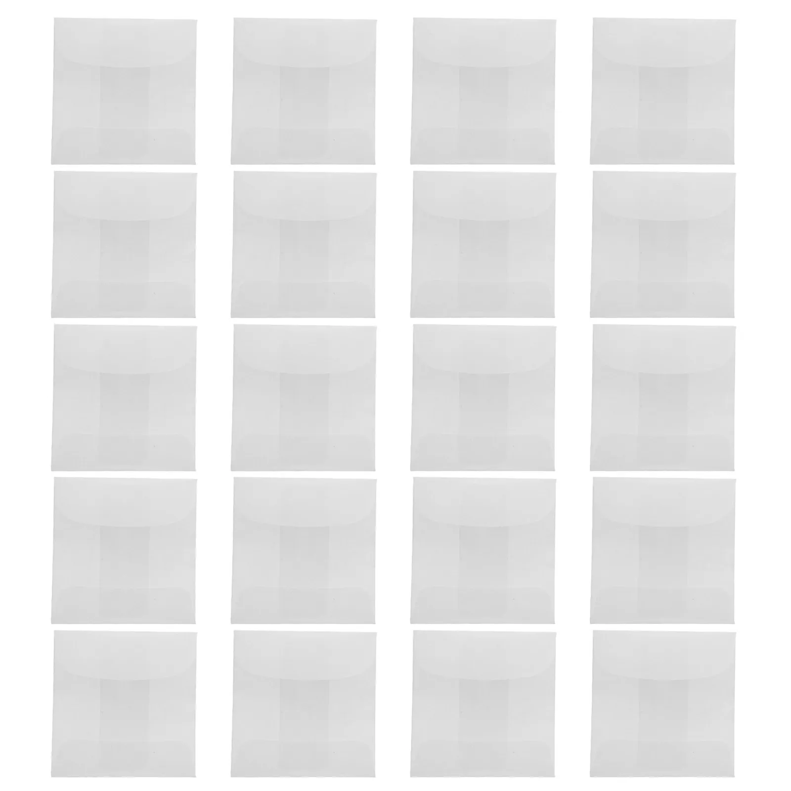 100Pcs Paper Bags Glassine Transparent Mini Envelopes Clear Mailing Pouches for Small Parts Coin Collecting Craft view 3