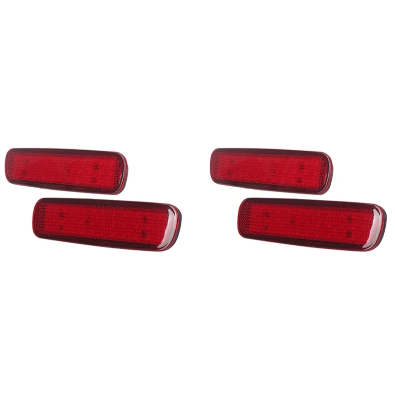 4X Car LED Rear Bumper Reflector Brake Light Tail Lamp For Toyota Land Cruiser 100/Cygnus LX470