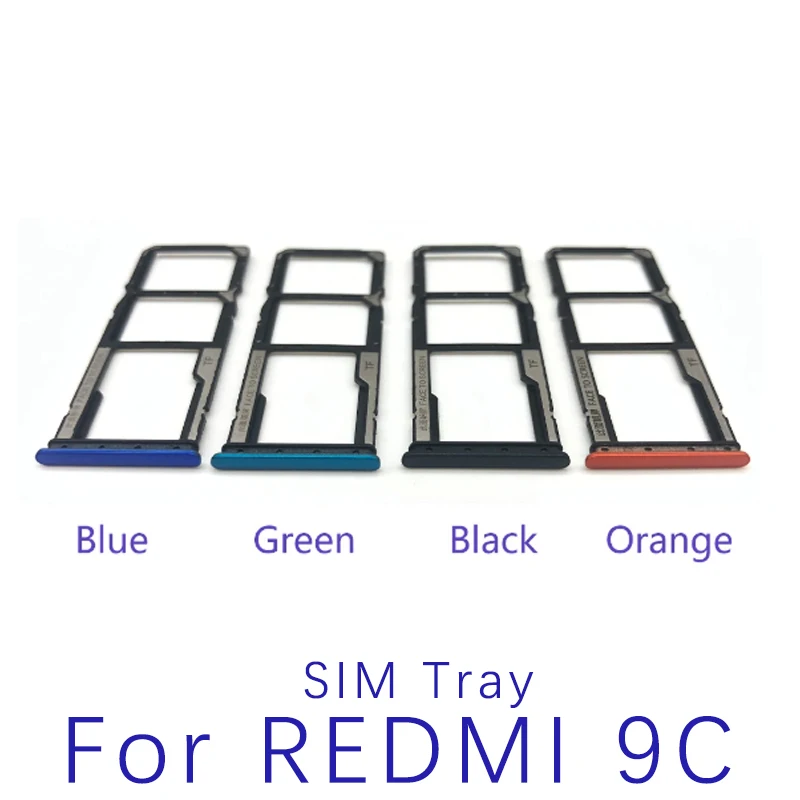 Sim Card Tray For Xiaomi Redmi 9 9A 9C 9T SIM Card Slot Sim Card Reader Holder For Redmi Hongmi 9 9a 9c 9t Replacement Parts