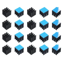 12x12x12mm 50pcs Aluminum Heatsink Radiator Cooler Heat sink for Electronic IC Chip MOS Raspberry pi Cooling With Thermal Tape