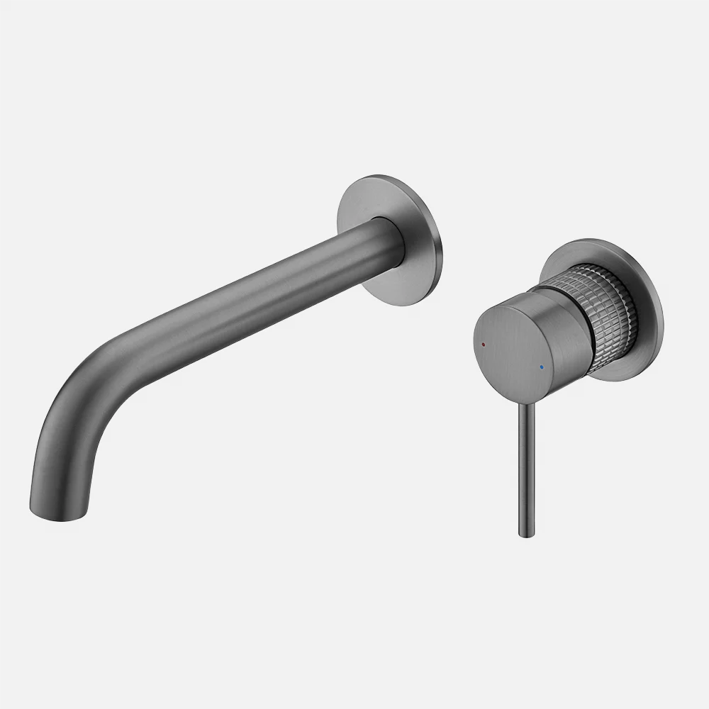 المبيعات الساخنة الحائط مات الانتهاء من حوض غسيل المياه صنبور شلال المخرج الصلبة النحاس حوض غسيل اليد خلاط الصنابير #6