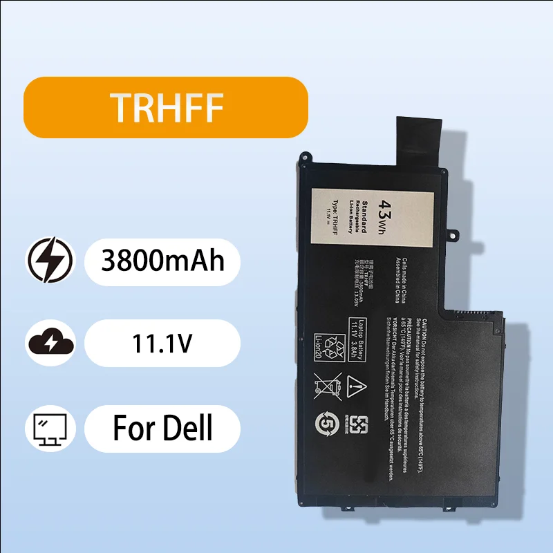 Rechargeable Laptop Battery TRHFF For Dell Inspiron 15 5543 5547 14 5447 3800mAh 11.1V