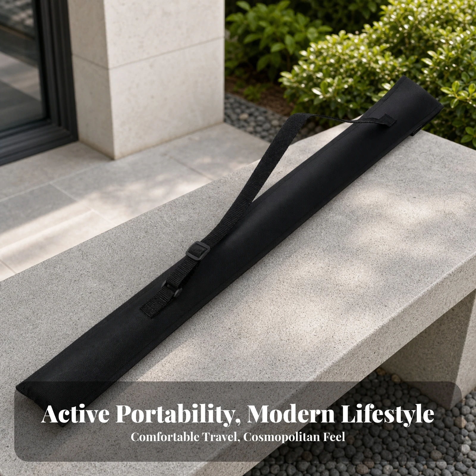 Pool Cue Case with Shoulder Strap Compact Cue Stick Case with Shoulder Strap Foldable Secure for Billiard Players, League Night