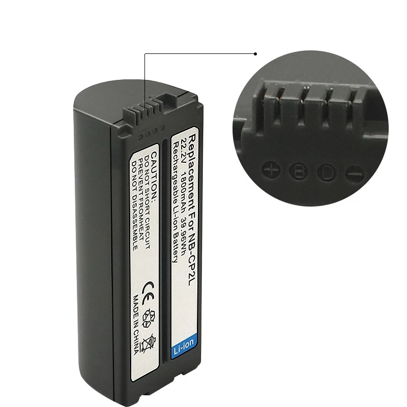 Baterias Recarregáveis e Carregador para Canon SELPHY, NB-CP2LH, NB-CP2L, NB-CP2L, CP200, CP1500, CP1300, CP900, CP800, 1800mAh