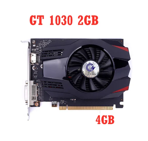 C Cting Gt 1030 2Gb 64bit Gddr5 Ma Gp108-300 300W Spel Grafische Kaart Voor Computer Dell/Lenovo Pc No Gt 710 1050ti Voor Kleurrijke