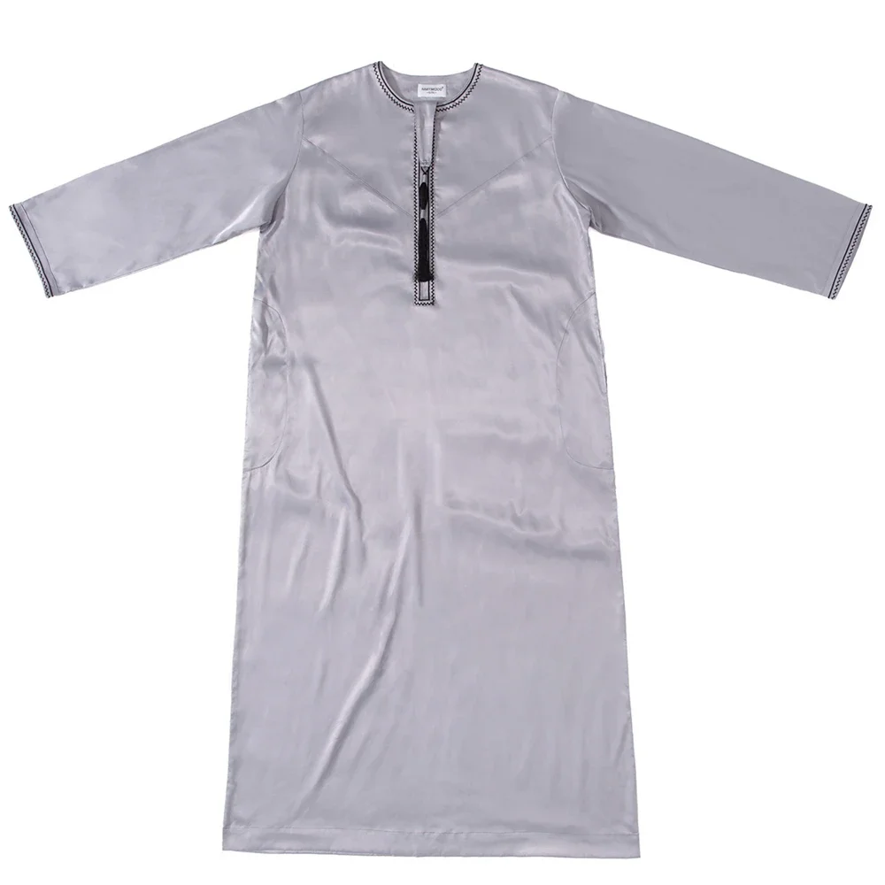 Dishdasha Eid Mubarak Djellaba Männer Robe Muslim Islam Kleidung Quaste Kleid Ramadan Dubai Türkei Abaya Kaftan Abayas Jubba Thobe