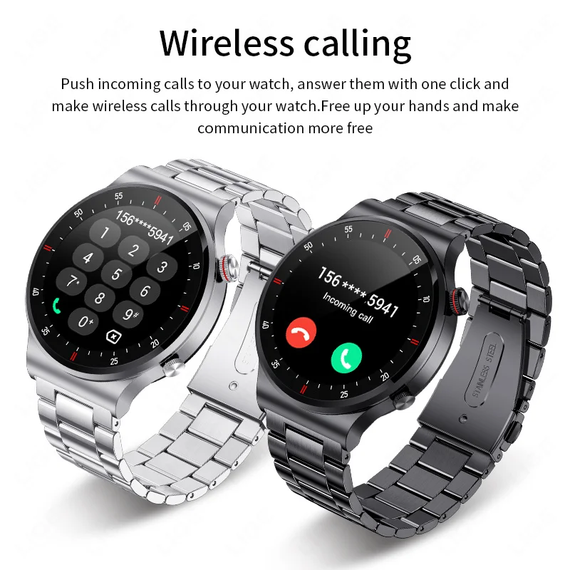 LIGE 2026 NFC Smart Watch Men HD Sports Fitness Tracker Heart Rate Monitor Bluetooth Call Waterproof Women Smartwatch For Gift