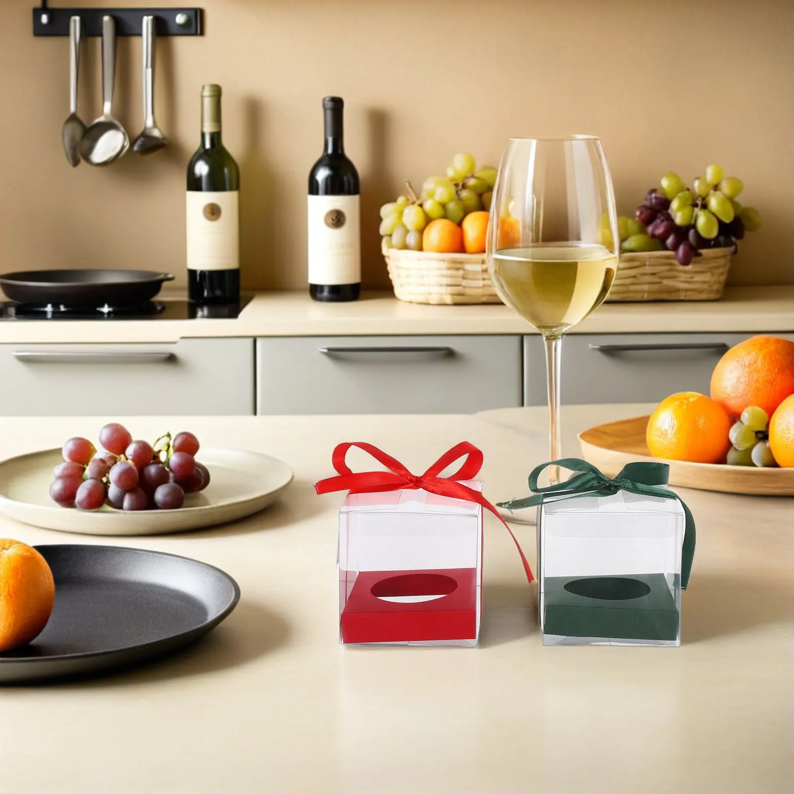 

24 шт. прозрачных коробок для кексов, идеально подходят для вечеринок, пикников, свадеб, мини-контейнеры для тортов, индивидуальная упаковка для выпечки