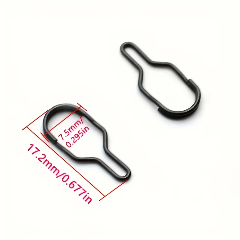 10/30/60pcs Fishing Link Clip For Carp Hair Rig Feeder, Fishing Tackle Accessories