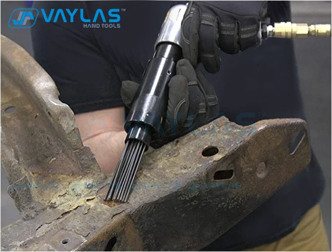 Air Pneumatic Multi-Needle Scaler Tool Pistol Grip Rust Removal Slag Corrosion Remover Deburrs Professional Power Tools