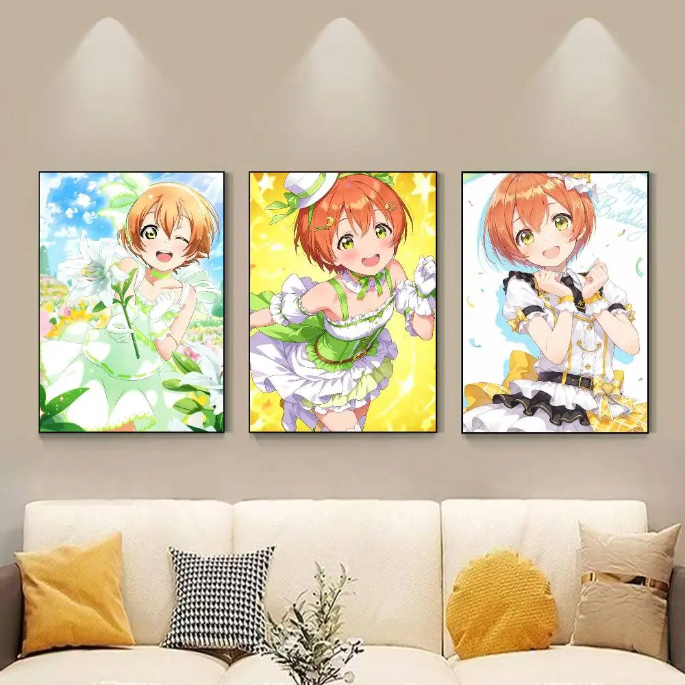 Anime R-Rin Hoshizora Poster HD Self Adhesive Waterproof Wall Art Ideal for Home Office Dorm Gift