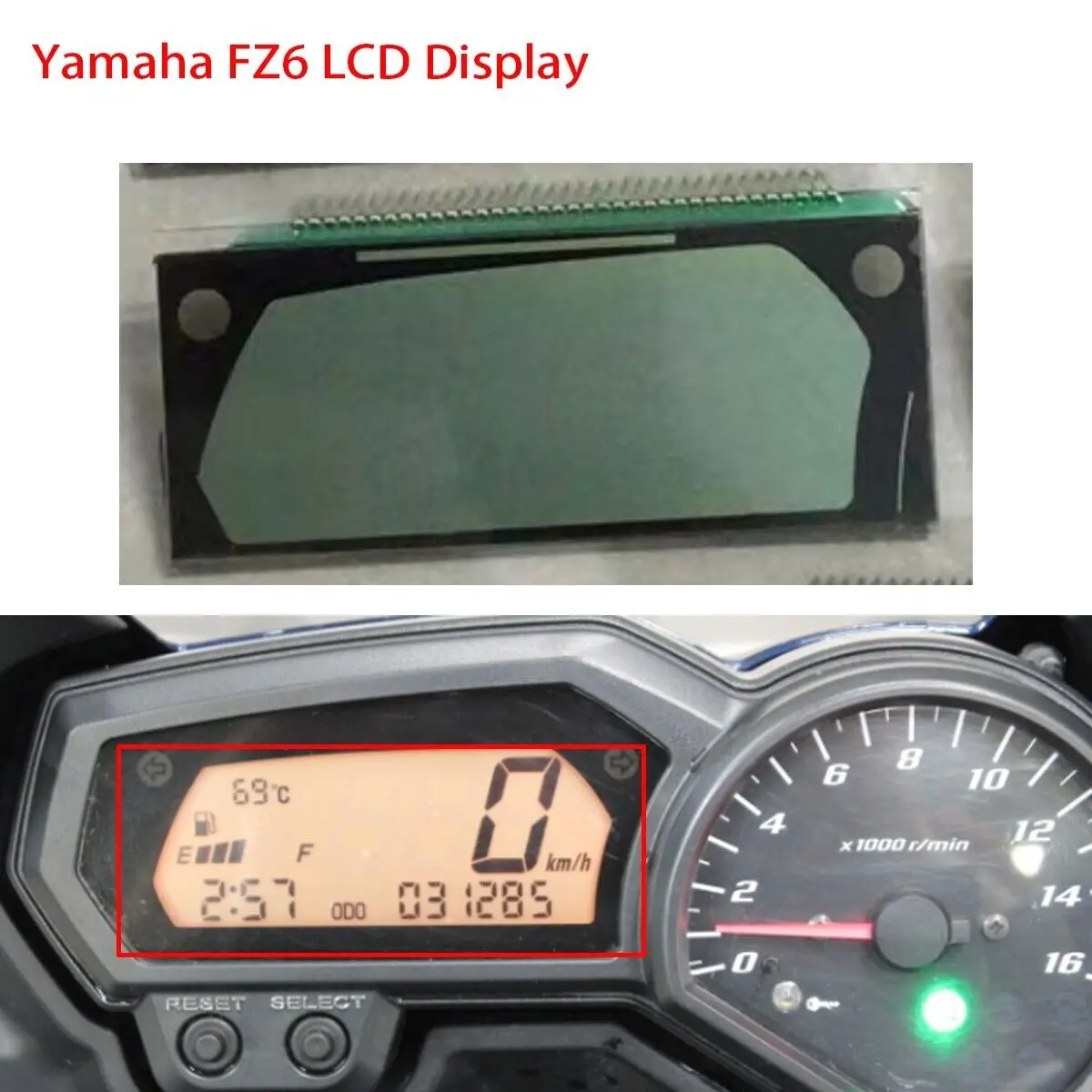 New LCD Display Glass Dashboard Screen Motorcycle For Yamaha FZ1 FZ1S FZ1N FZ6 FZ6N 2006-2013