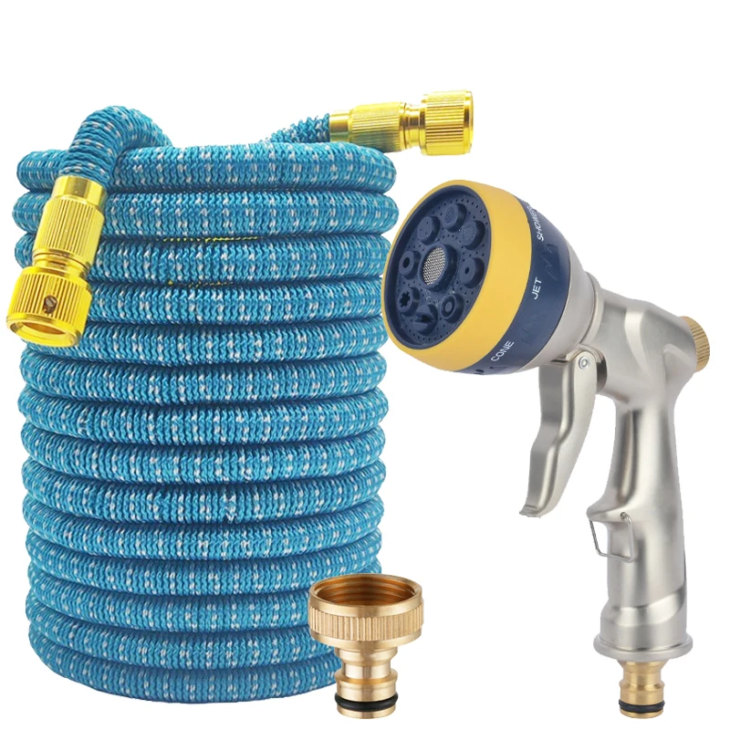 

Выдвижной садовый шланг Magic Water Pipe, металлический распылитель для мойки автомобилей высокого давления, садовая водопроводная труба, принадлежности для орошения