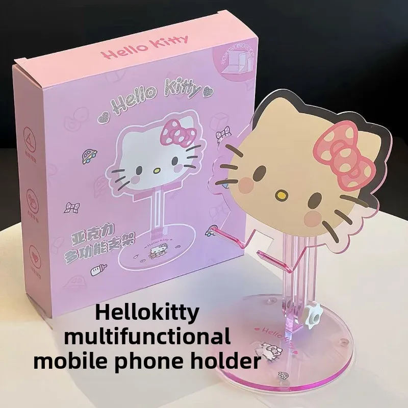 Складная подставка для мобильного телефона Hellokitty, милая мультяшная подставка для планшета, универсальная многофункциональная подставка для ленивого подарка, оптовая продажа