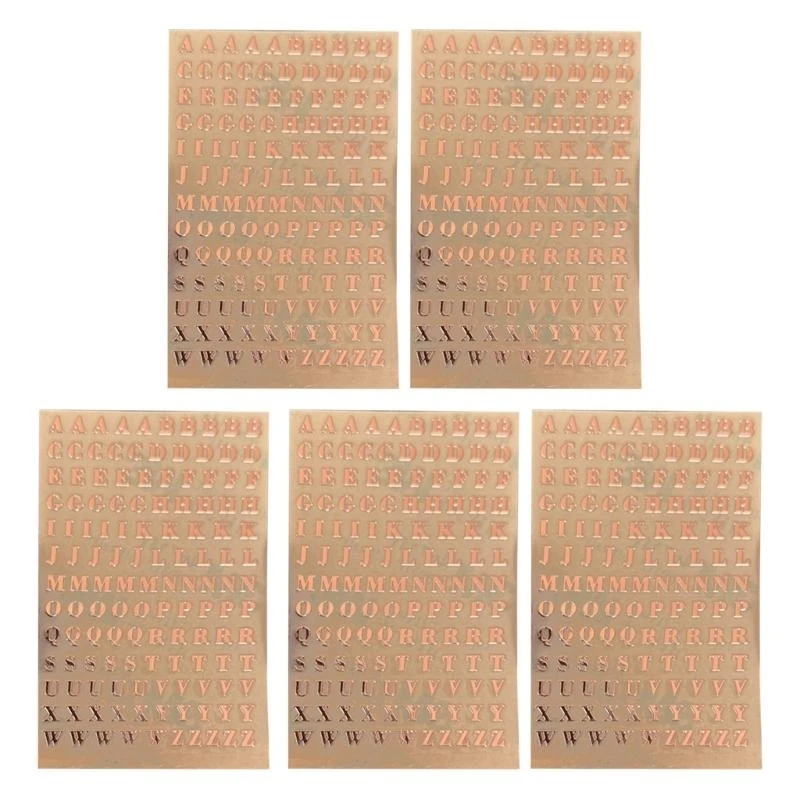 J78F Number Letters Resin Stickers Decorate Stickers for Silicone Resin Mold