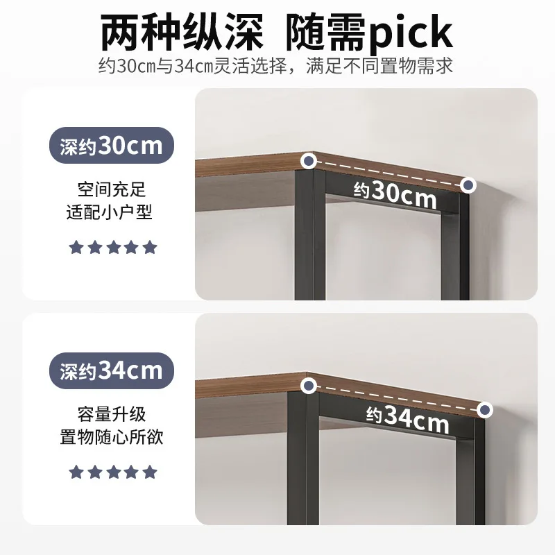 Household shelves Shelves Multi-layer floor-to-ceiling warehouse Balcony utility room Storage racks Multifunctional kitchen