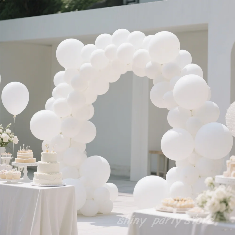 

Thickened Matte White Balloon 5-36inch Latex Ballon Garland Wedding Birthday Decoration Party Supplies Baby Shower Globos Gift