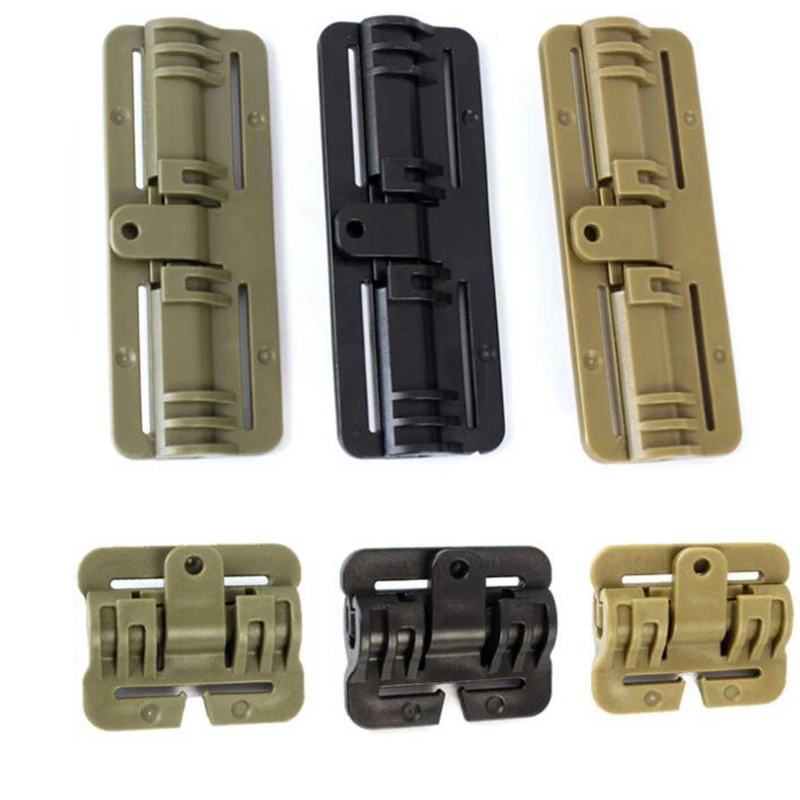 2PCS Vest Quick Release Buckle Slider MOLLE Strip Module Strip Buckle Plate Carrier Armor Rapid Open Connector
