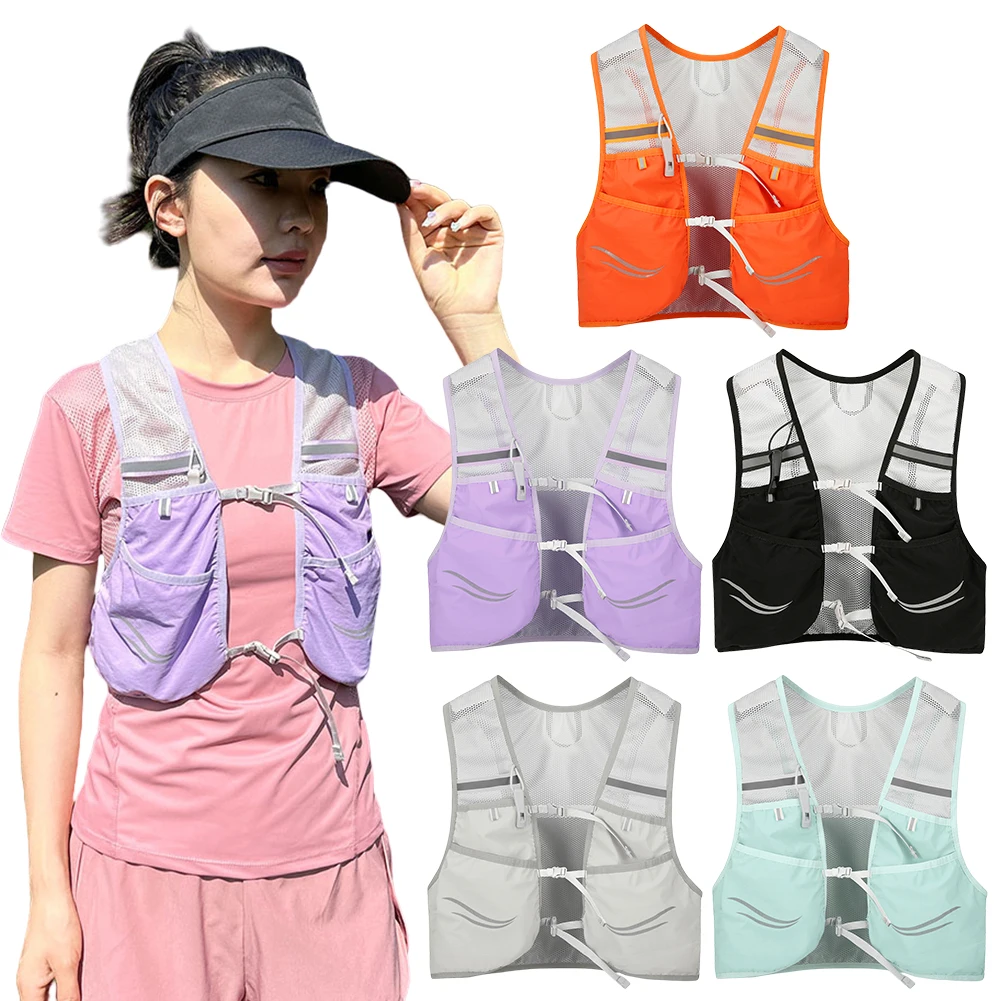 Outdoor Trail Running Backpack Ultralight Women Men Hydration Vest Running Bag Marathon Bicycle Bag for Marathon Cycling Hiking