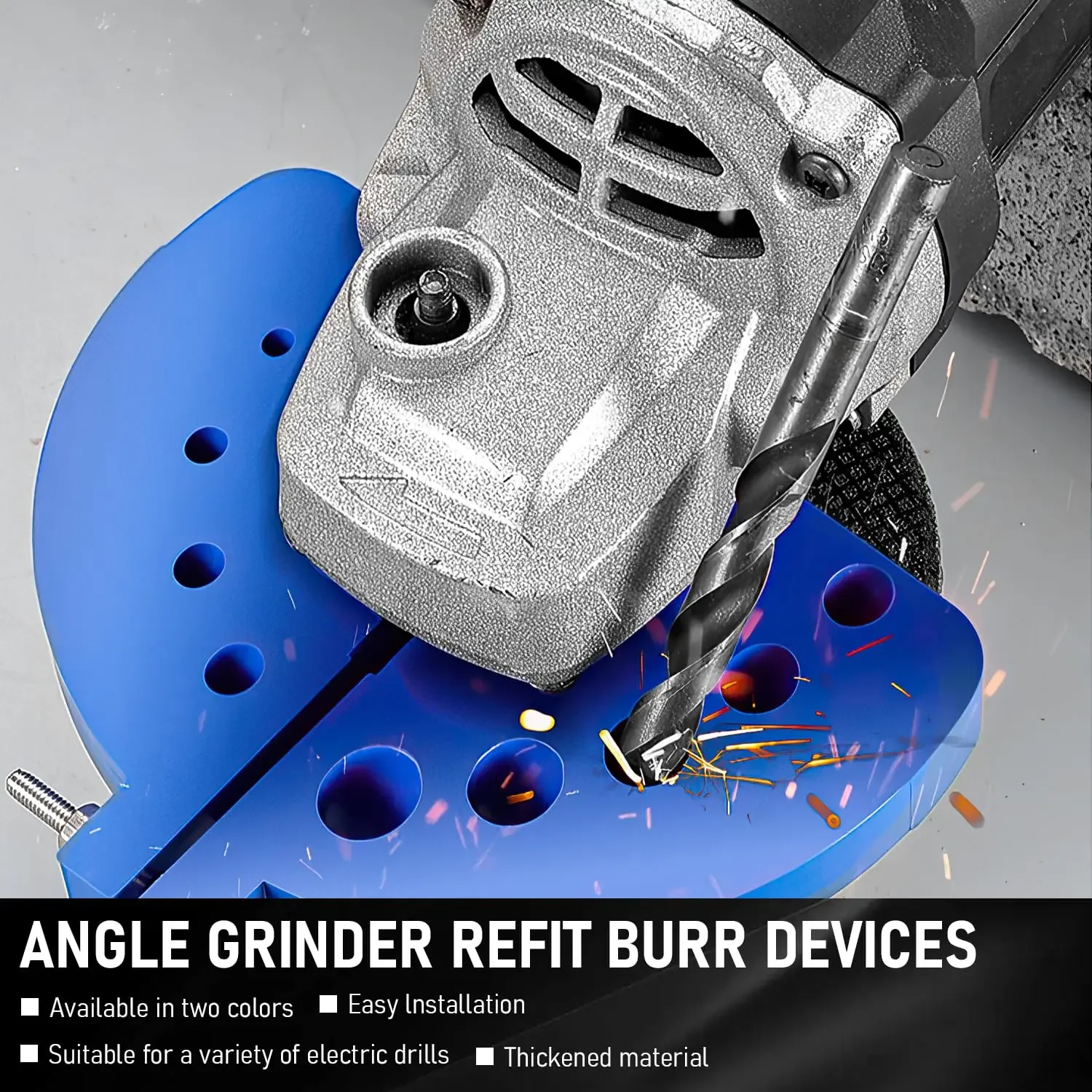 Rafford Multi Functional Grinding Drill Bit,Electric Impact Drilling Knife Sharpener, Multi-purpose Grinding Angle Grinding Tool