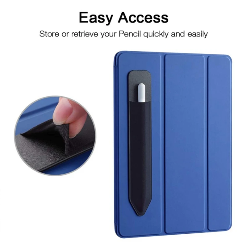 Đen Cực Bút Tay Ốp Lưng Giá Đỡ Miếng Dán Kính Cường Lực Cho Apple Bút Chì Dính Lycra Co Giãn Túi Bảo Vệ Túi Có Thể Tháo Rời