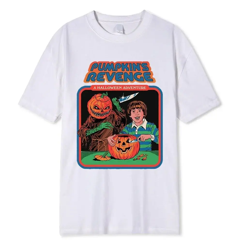 

Horror Comic Series Don't Talk to Strangers Se loween Ladies T-irt Cleanfit Sle A-Line Sve Linen Material
