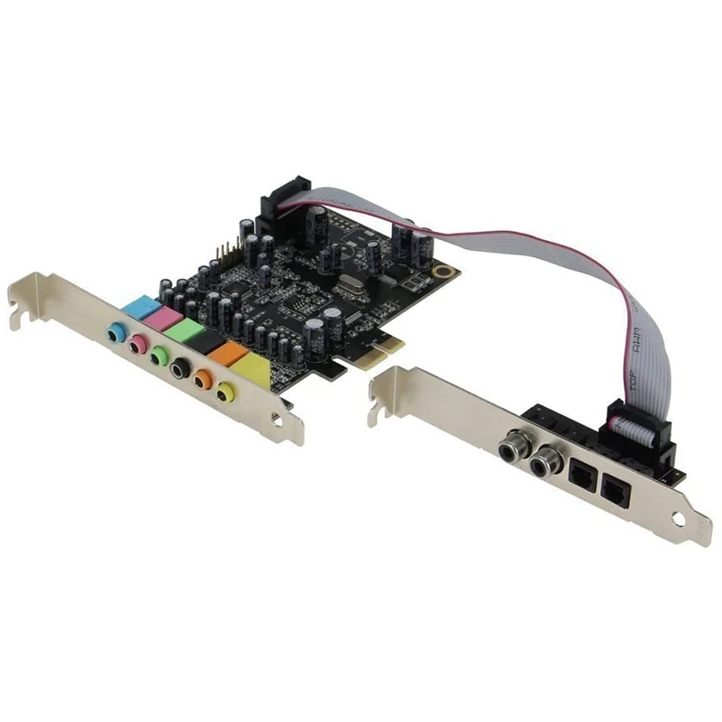 placa de som pcie 71 canais com suporte spdif analogica digital 3d estereo extensao cm8828 cm9882a 71ch 01