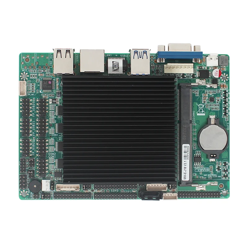 Intel Bay Trail N2807 CPU with 1 Gigabit Network Port (RTL8111 Card) 3 VGA+LVDS+2*EDP Display Support Sync/Auto 4 1*SO-DDR3L