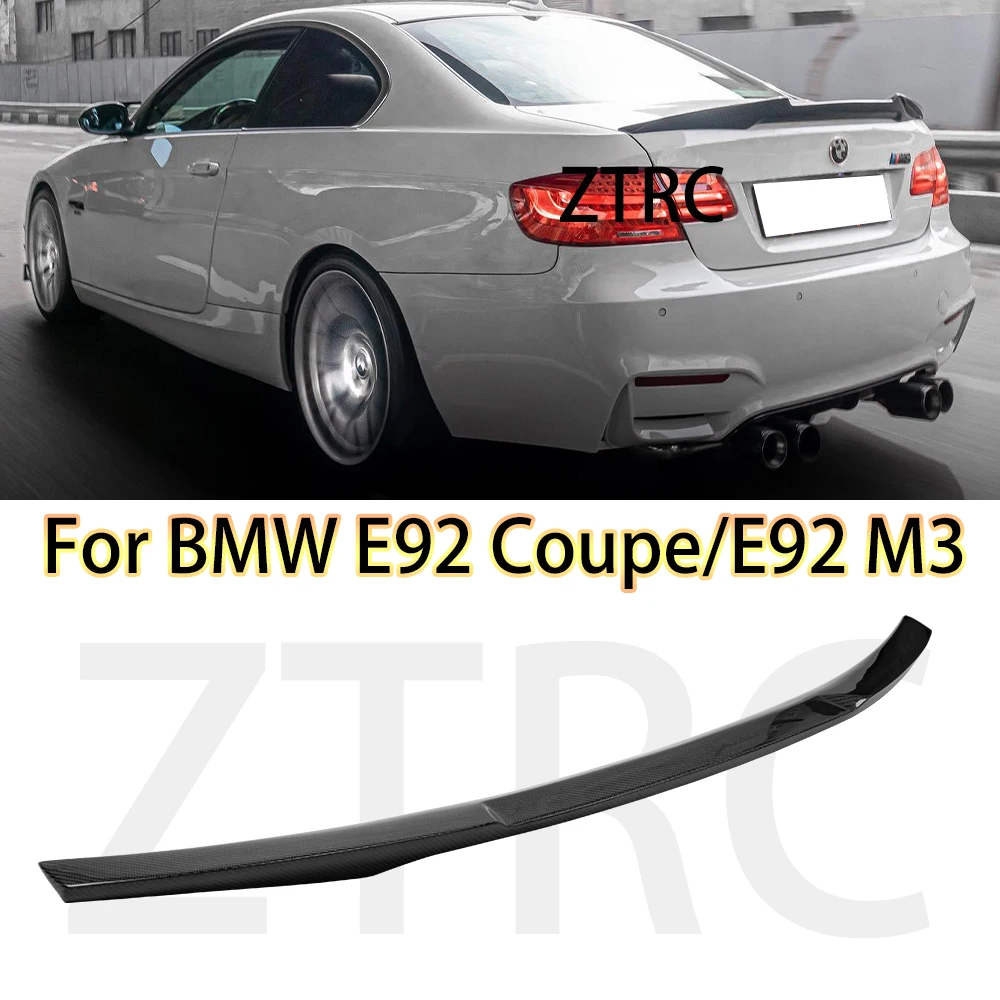 Car Spoiler For BMW 3 Series E92 Coupe/E92 M3 M4 Style Real carbon fiber material Rear Spoiler Trunk wing 2005-2013