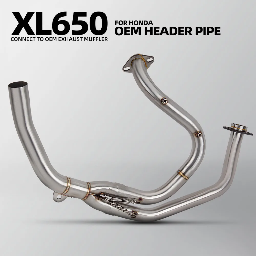 For Honda XL600 XL600V Transalp 600 XL650 XL650V Transalp 650 Motorcycle Exhaust Manifold Original Interface Connect OEM Muffler